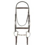 Ovation® Dark Brown Collection Fancy Stitched Raised Padded Bridle